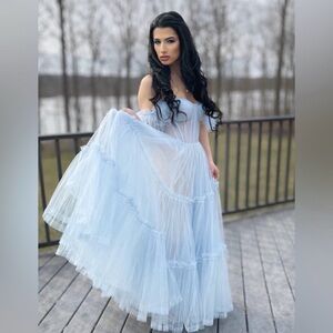 MillaNova Light Blue Maxi Dress